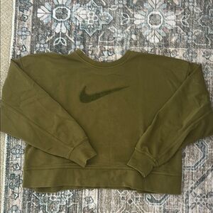Nike Women's Olive Green Sweatshirt
